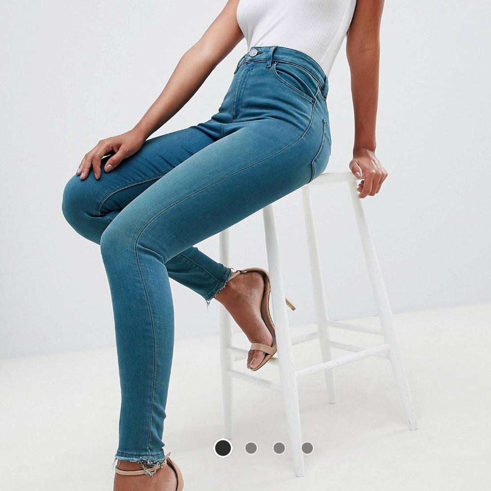 High waist skinny jeans butt lifting super soft